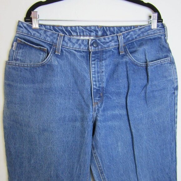 Carhartt FR Flame Resistant Blue Jeans Relaxed Fit Straight Leg Women's 16 - Picture 2 of 8